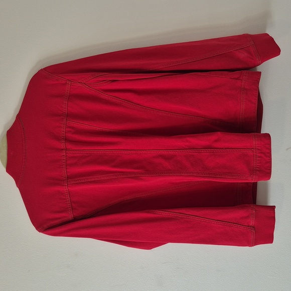 DENIM&COMPANY RED KNIT JACKET(New) L - Picture 3 of 10